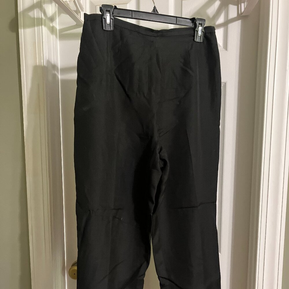 Black Sateen Pants